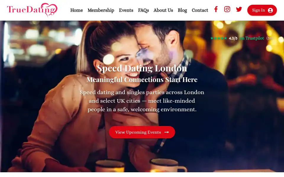 Screenshot of truedating.co.uk