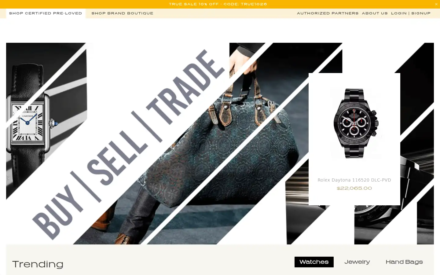 Screenshot of truefacet.com