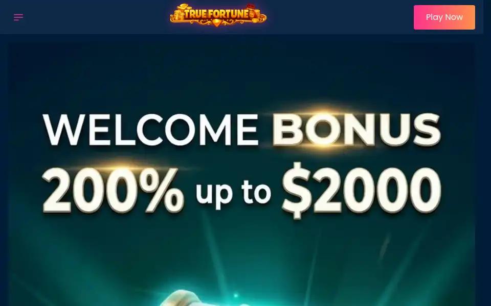Screenshot of truefortunecasino.com
