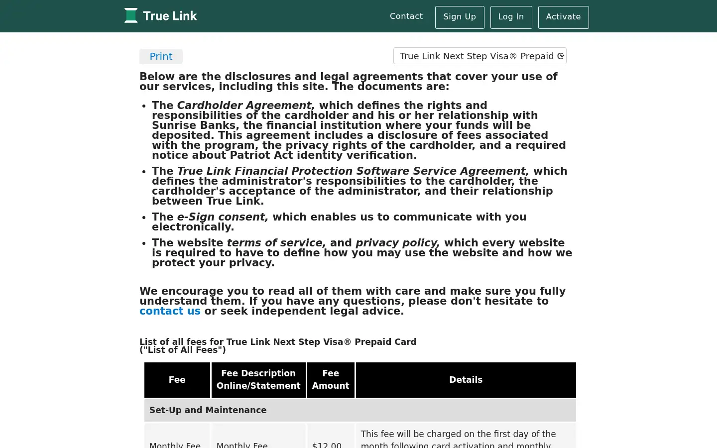 Screenshot of truelinkfinancial.com
