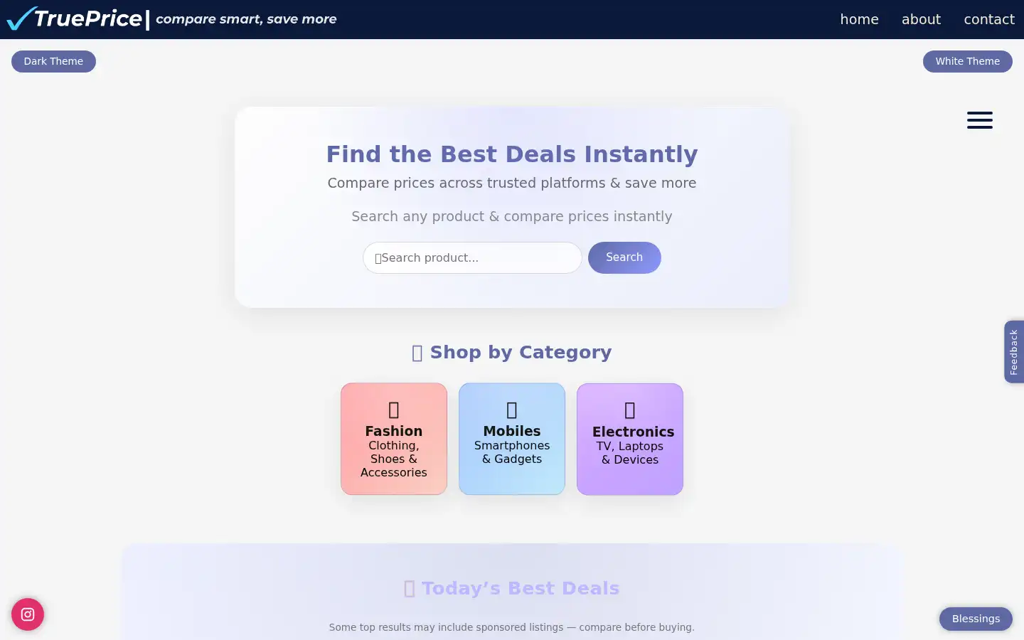 Screenshot of trueprice.site