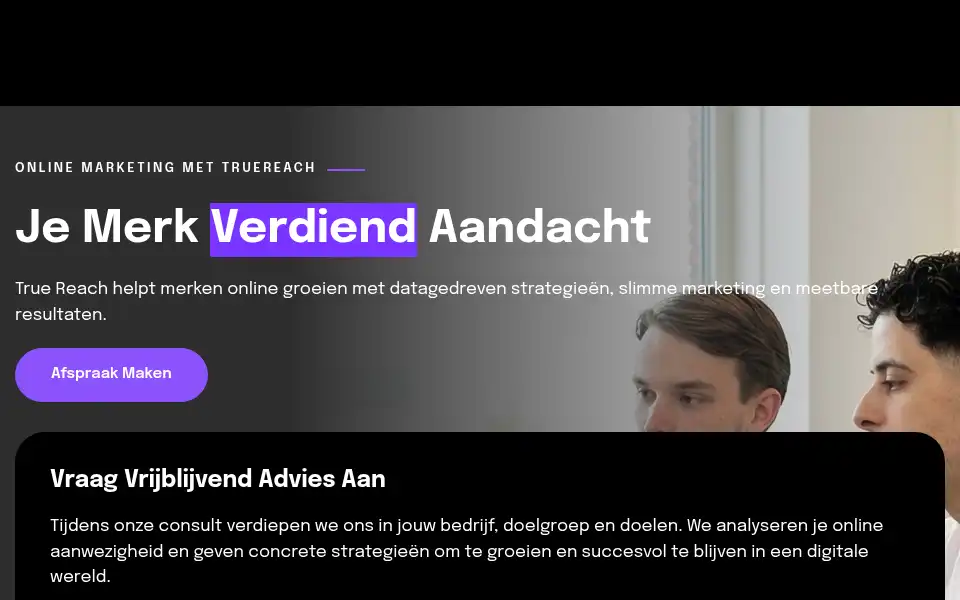 Screenshot of truereach.nl