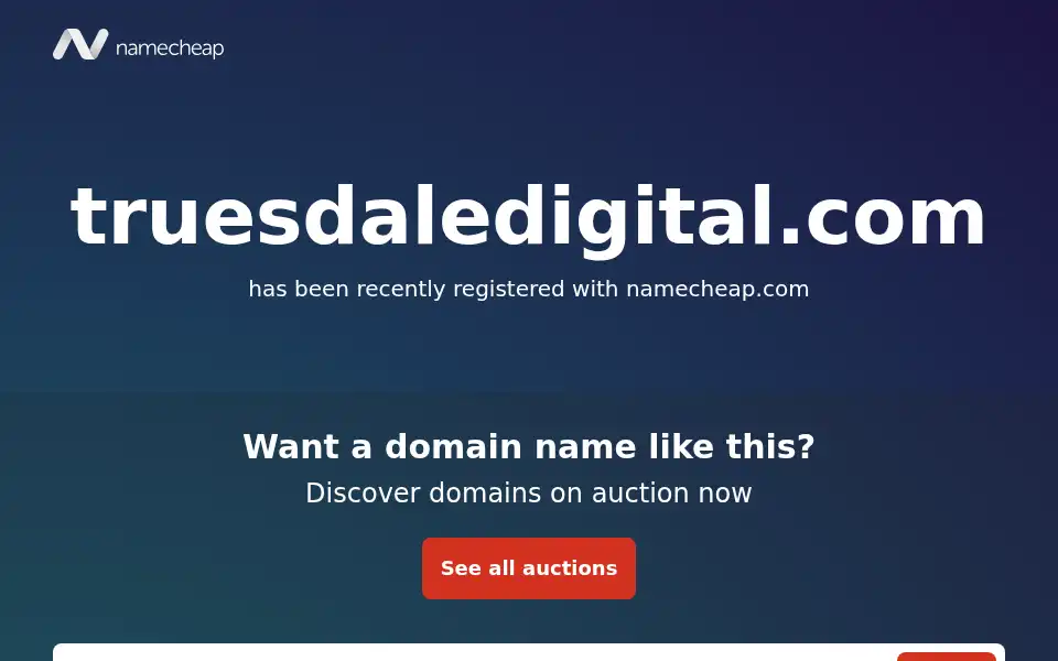 Screenshot of truesdaledigital.com