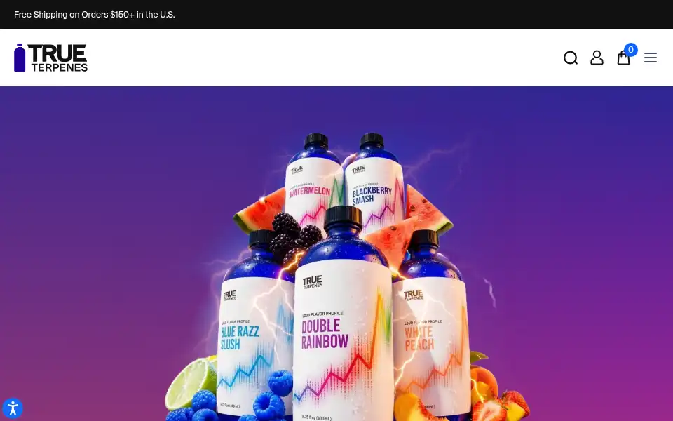 Screenshot of trueterpenes.com
