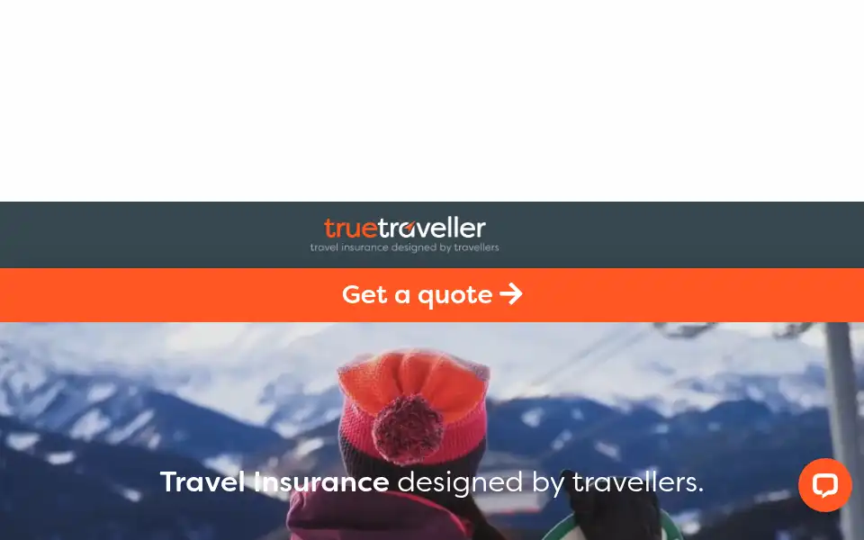Screenshot of truetraveller.com
