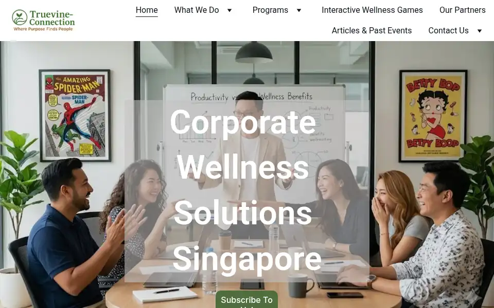 Screenshot of truevine-connection.com