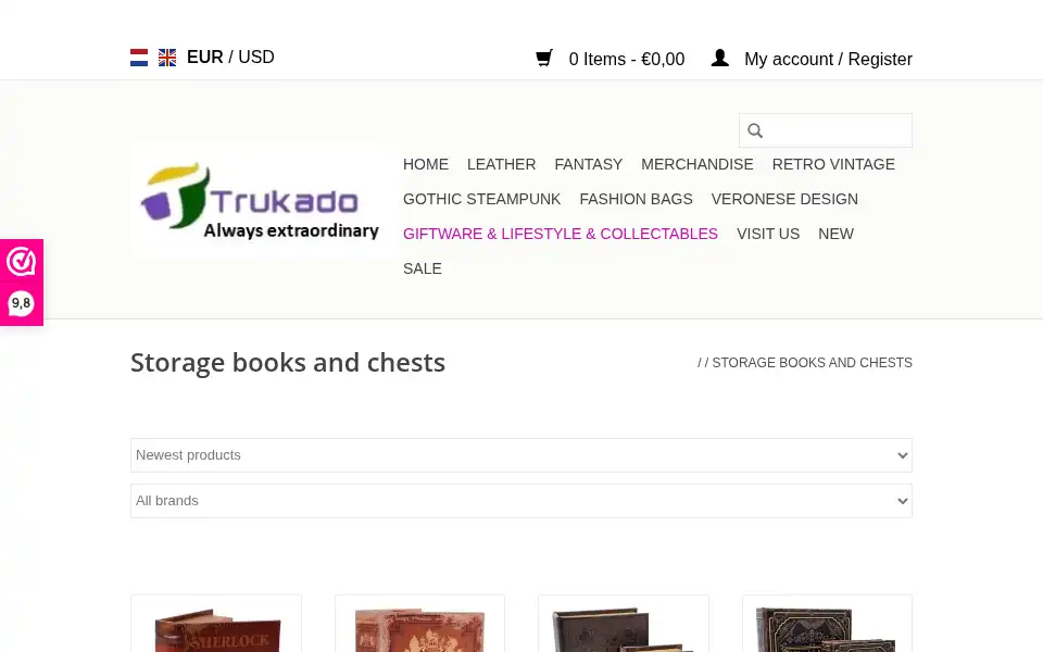 Screenshot of trukado.nl