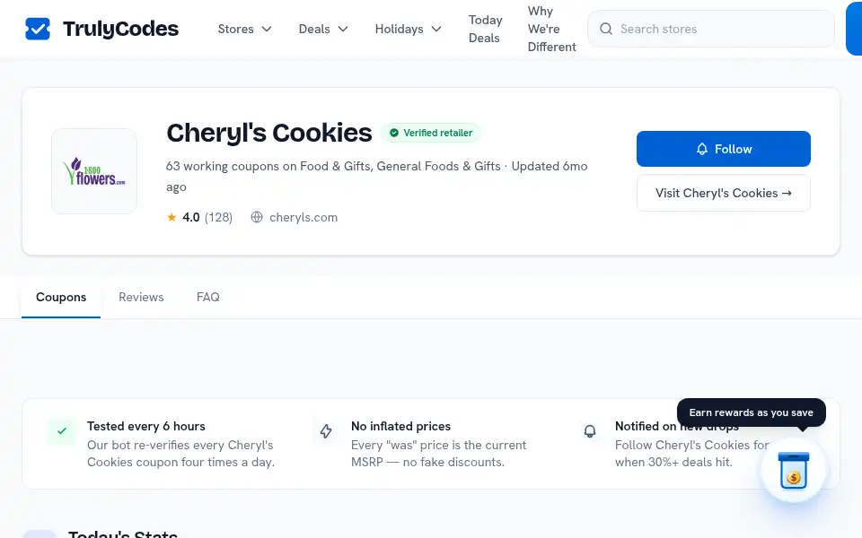 Screenshot of trulycodes.com