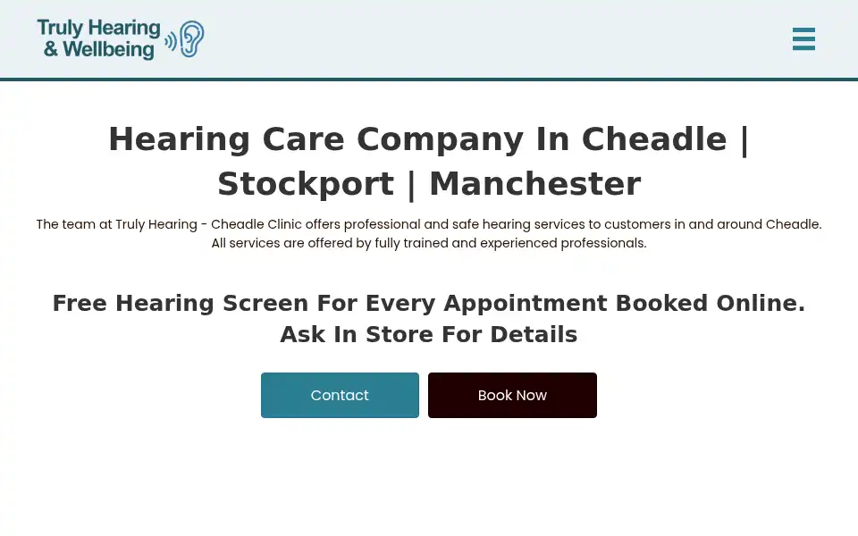Screenshot of trulyhearing.co.uk
