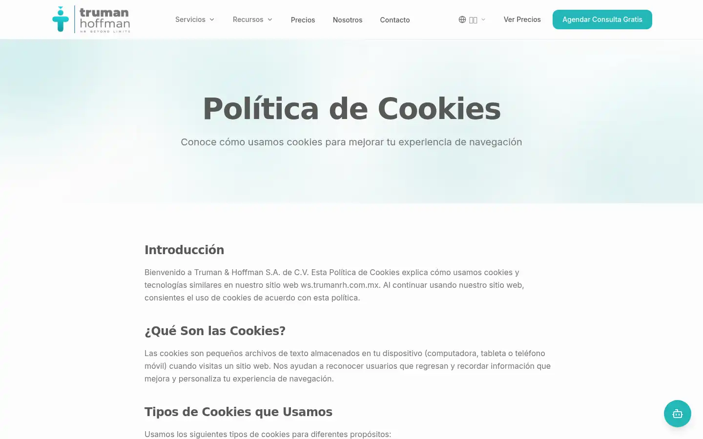 Screenshot of trumanrh.com.mx