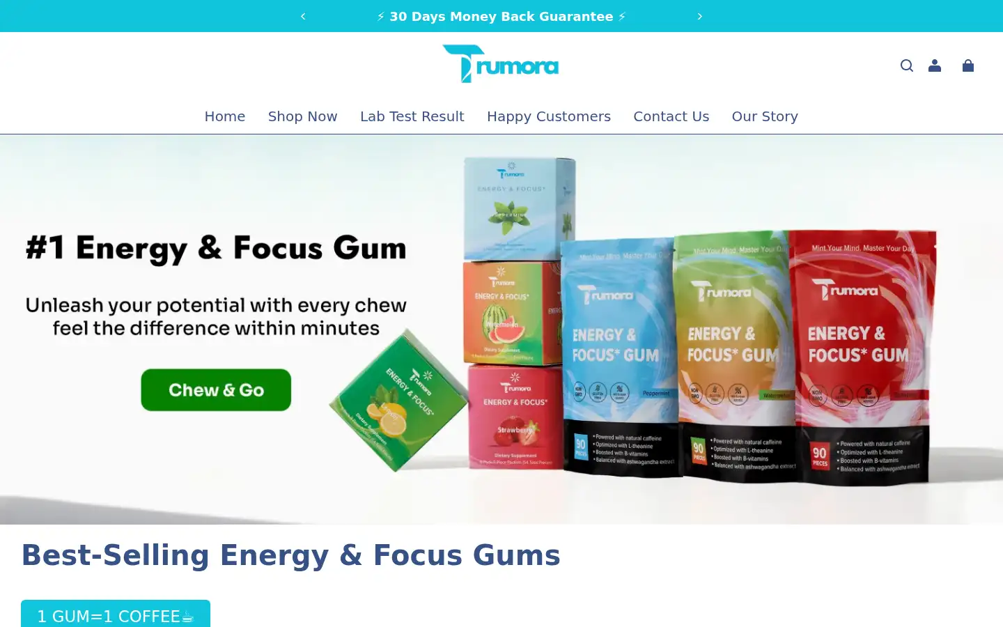 Screenshot of trumora.com