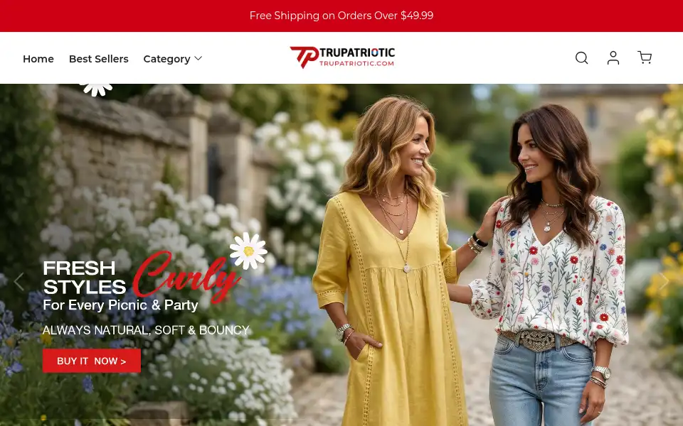 Screenshot of trupatriotic.com