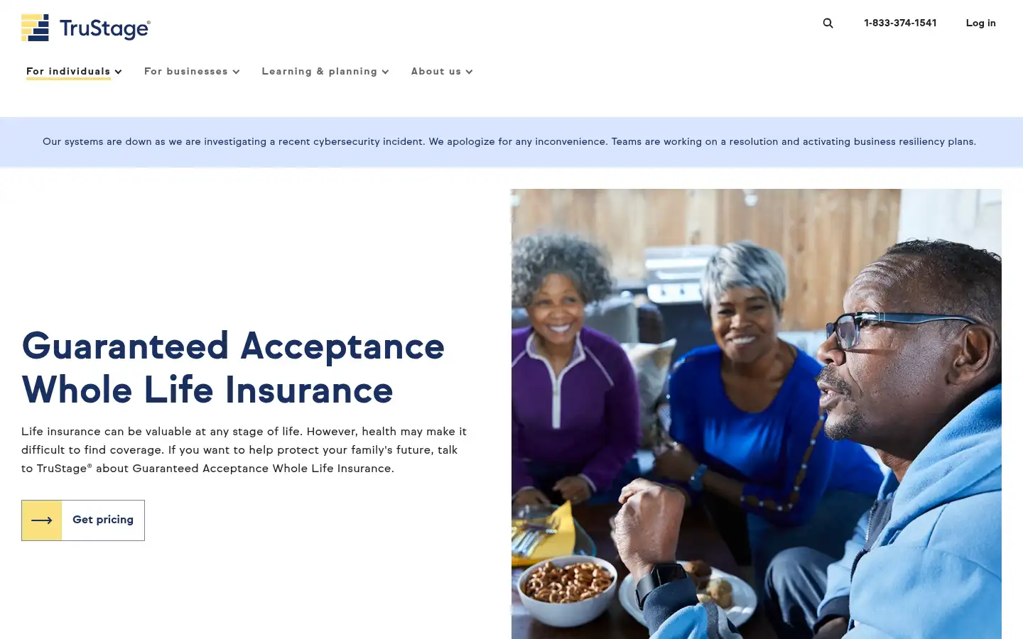Screenshot of trustage.com