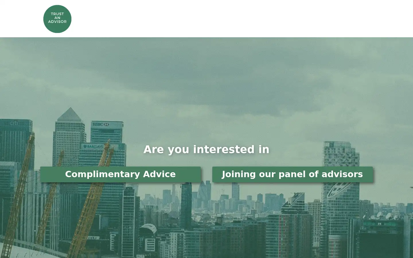 Screenshot of trustanadvisor.com