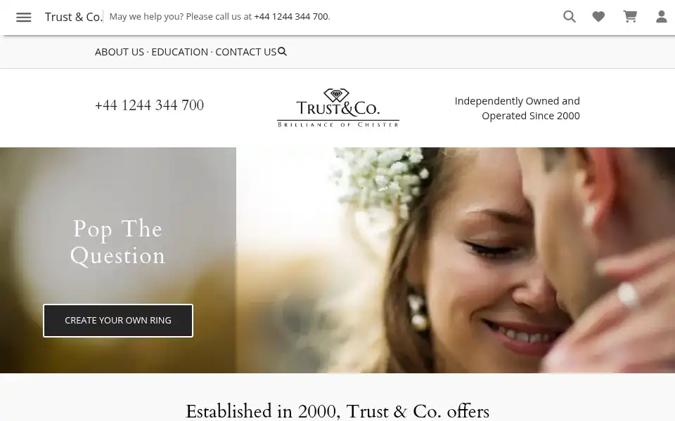 Screenshot of trustandco.co.uk