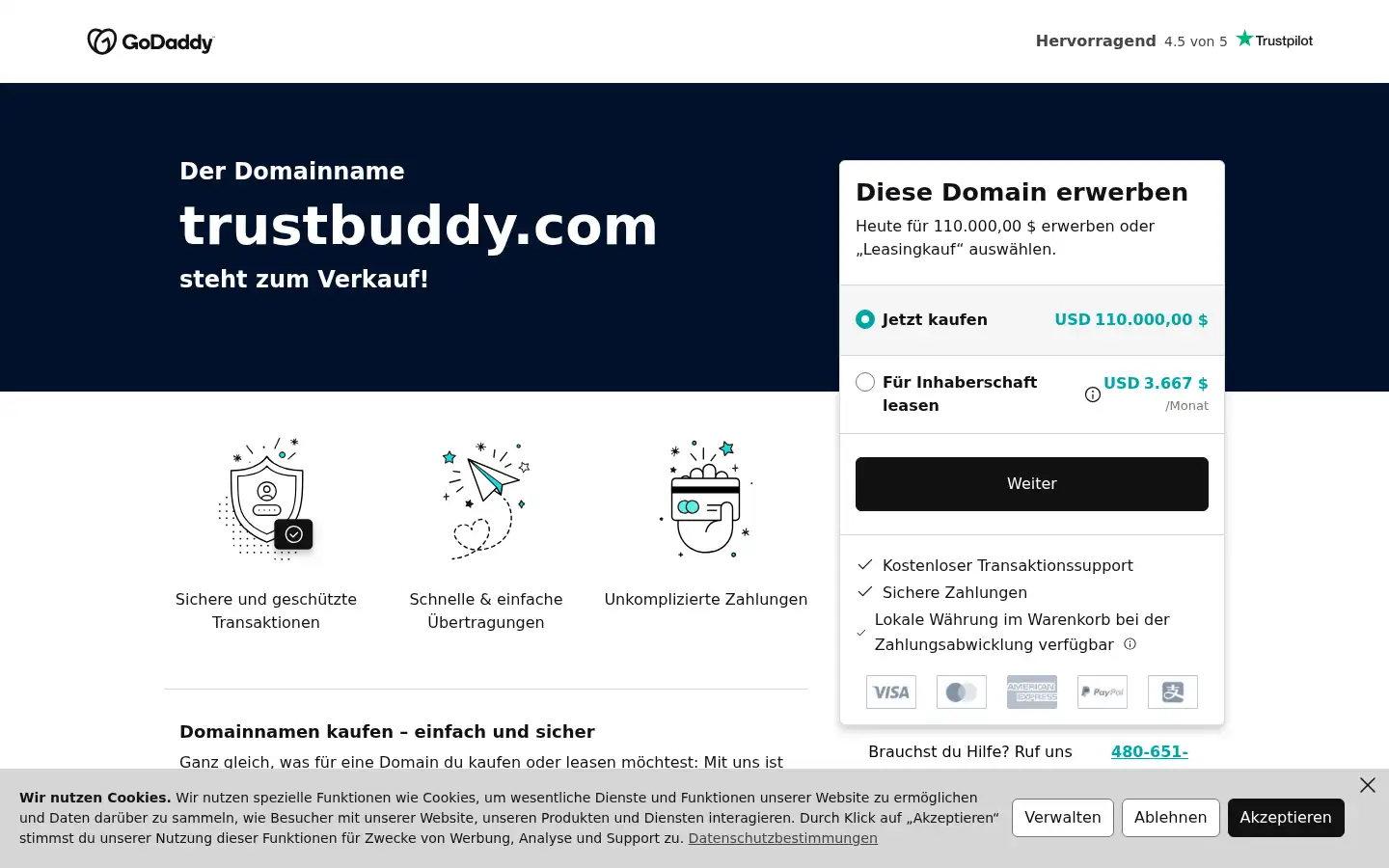 Screenshot of trustbuddy.com