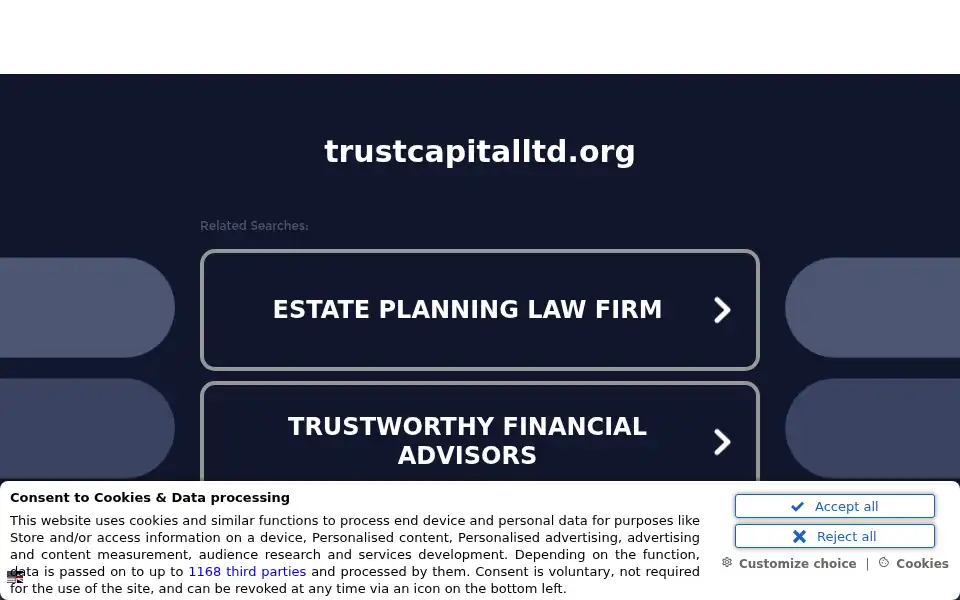 Screenshot of trustcapitalltd.org