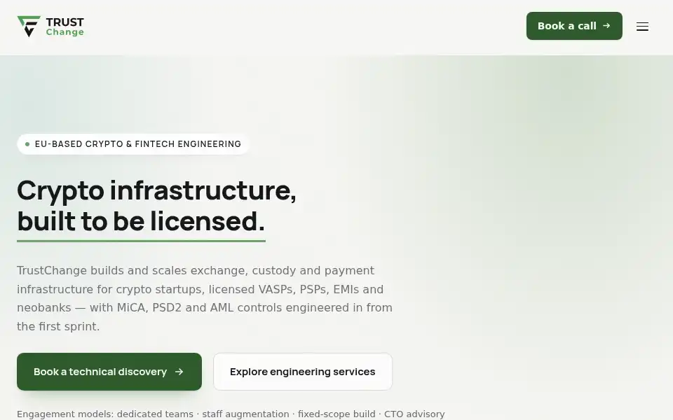 Screenshot of trustchange.com