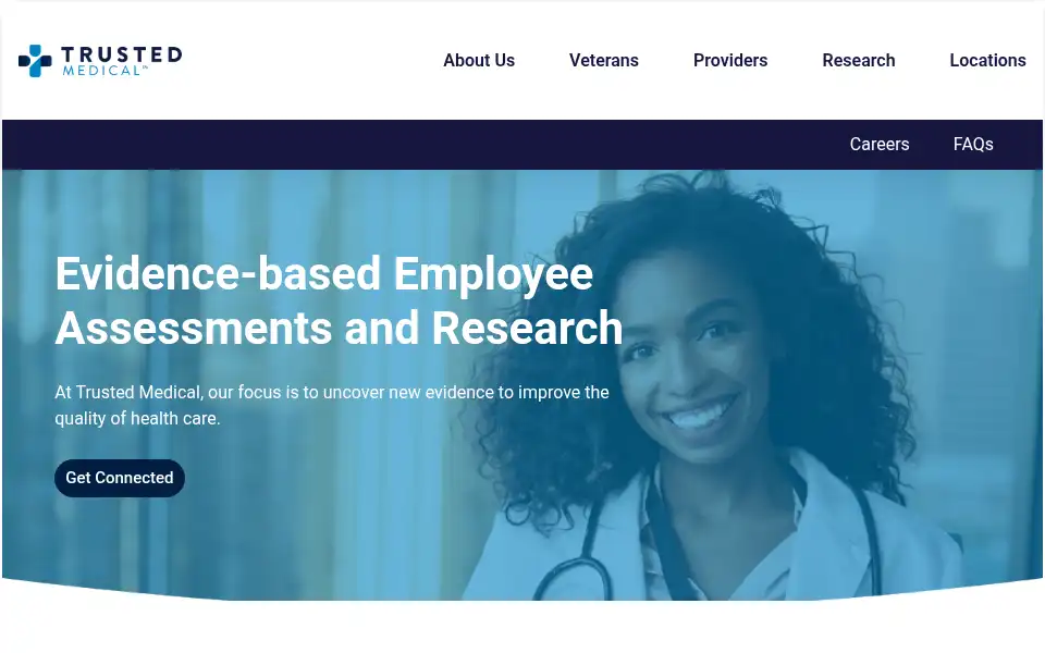 Screenshot of trusted-medical.com