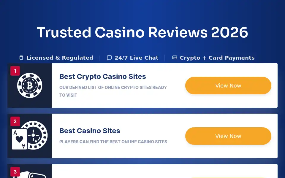 Screenshot of trustedcasinoreviews.info
