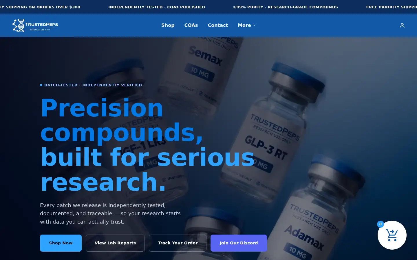 Screenshot of trustedpeps.us
