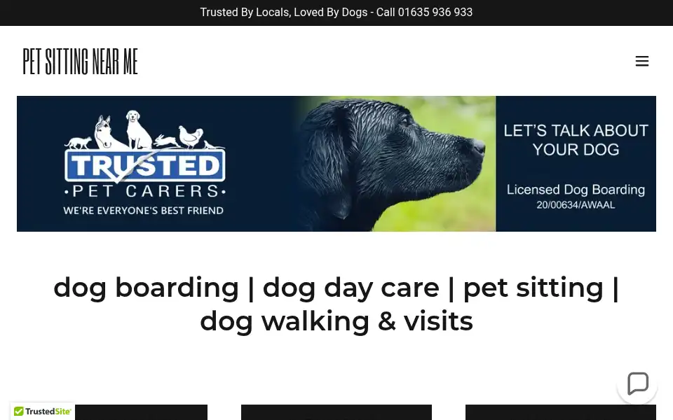 Screenshot of trustedpetcarers.com
