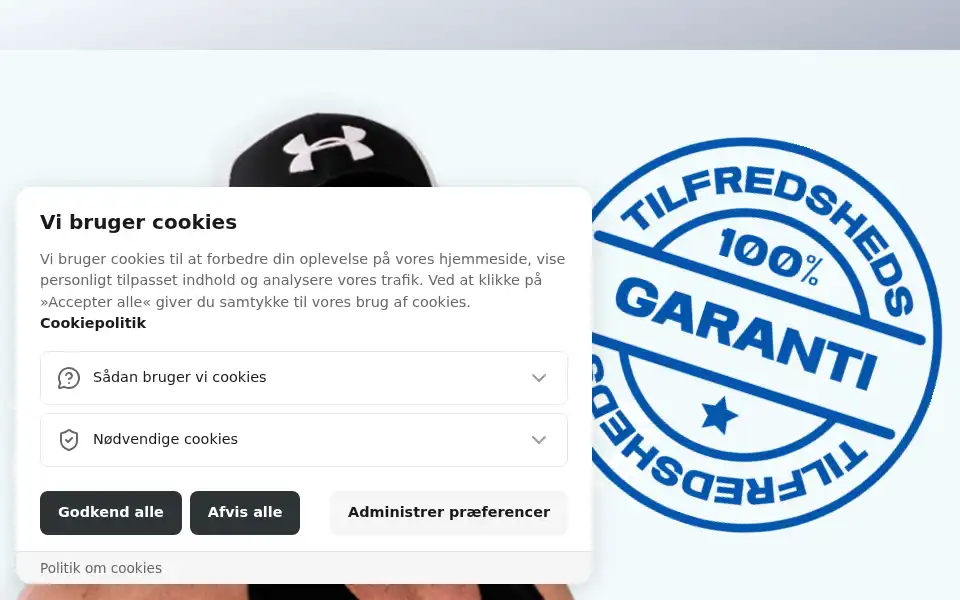 Screenshot of trustfitness.dk