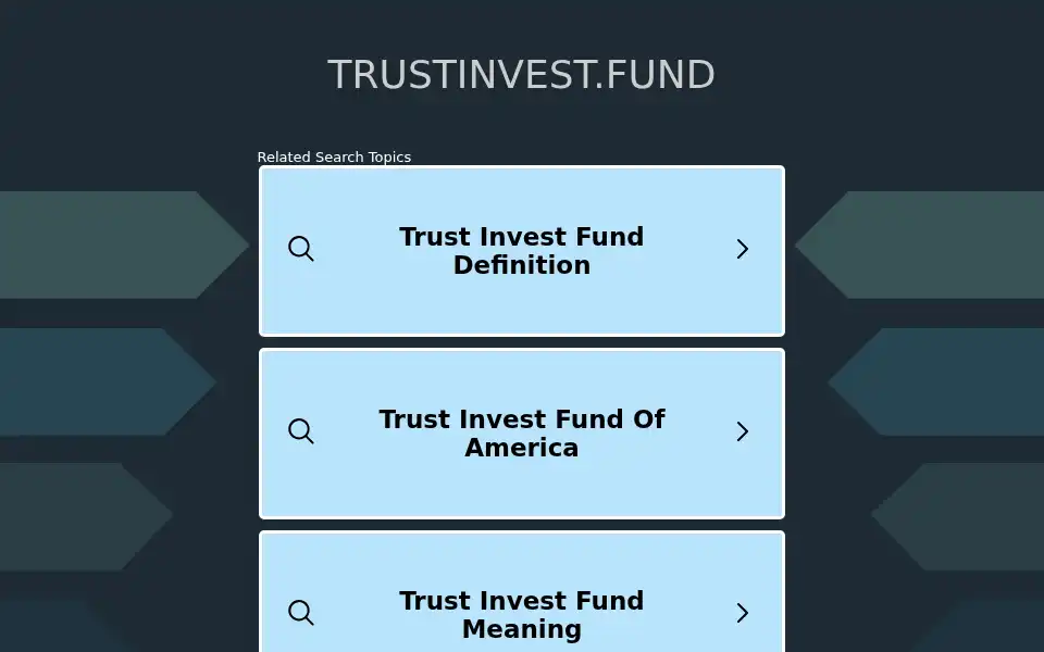 Screenshot of trustinvest.fund