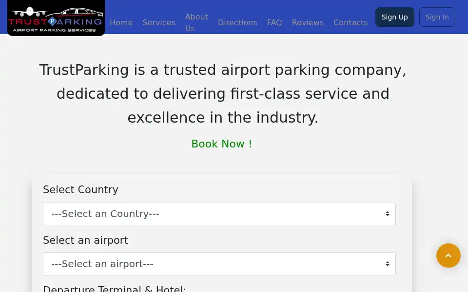 Screenshot of trustparking.co.uk
