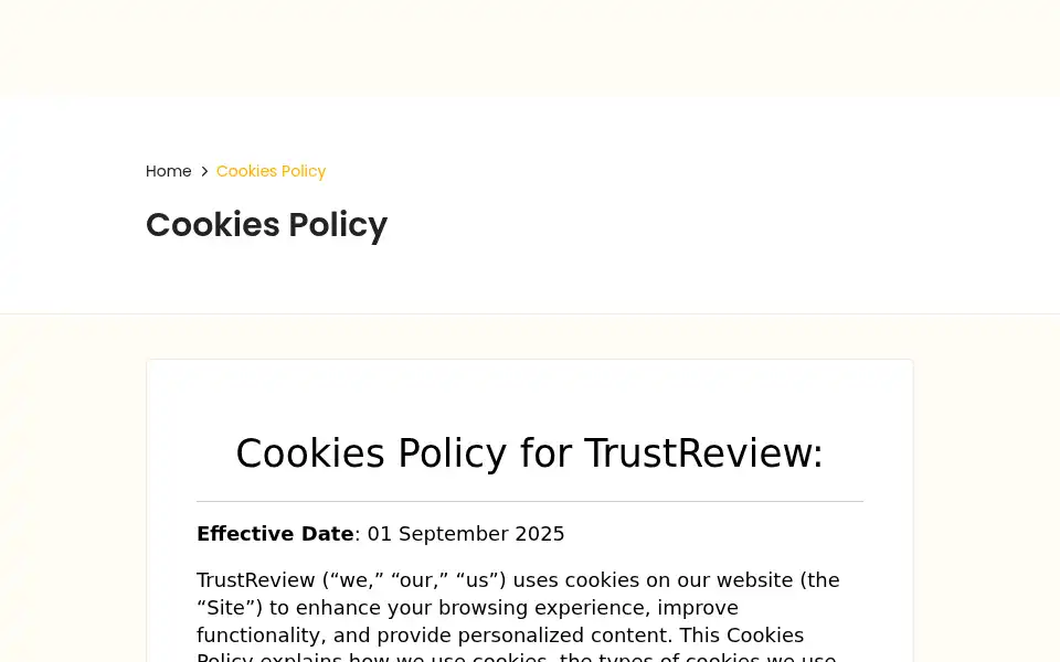 Screenshot of trustreview.net