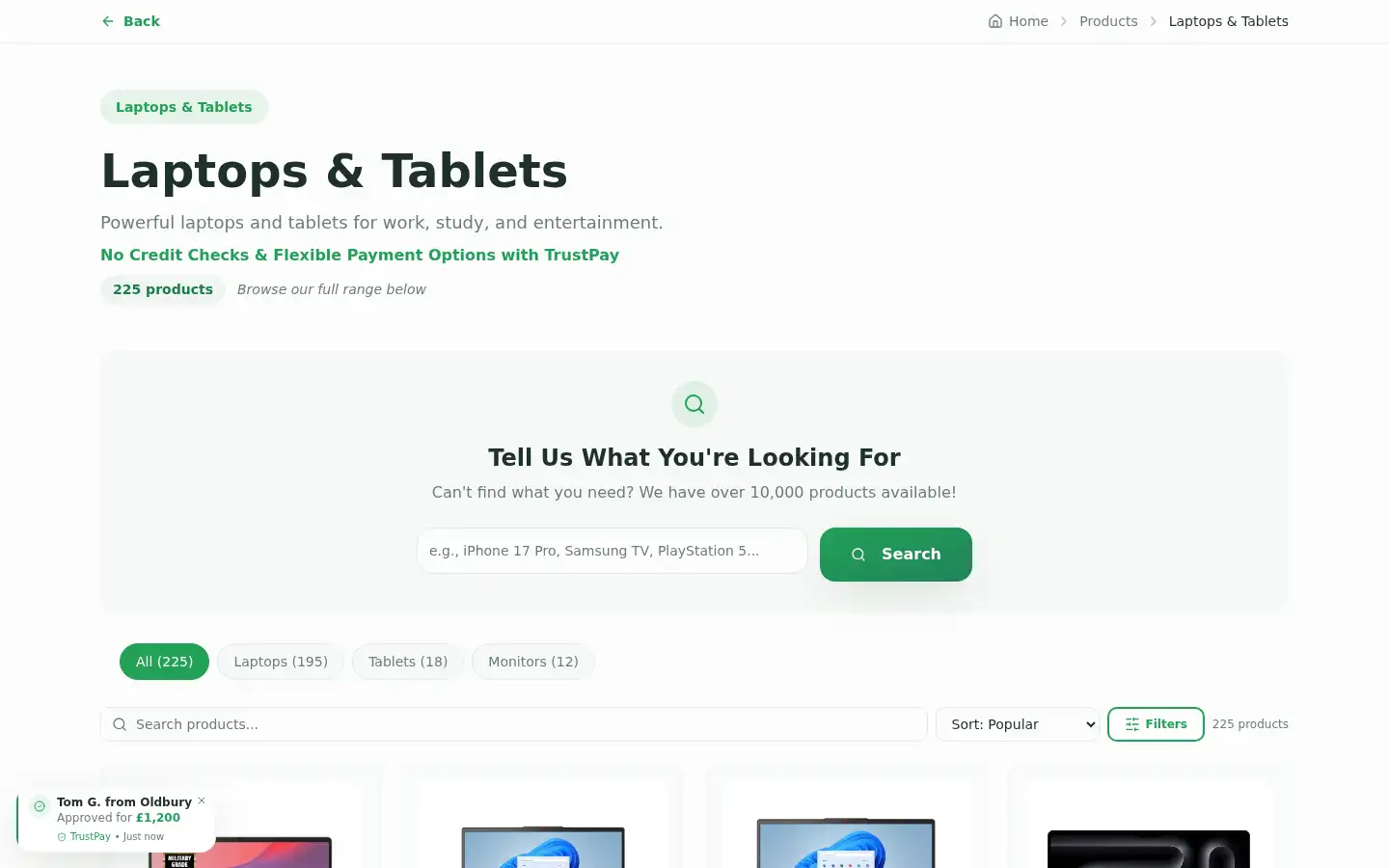 Screenshot of trustshopping.co.uk