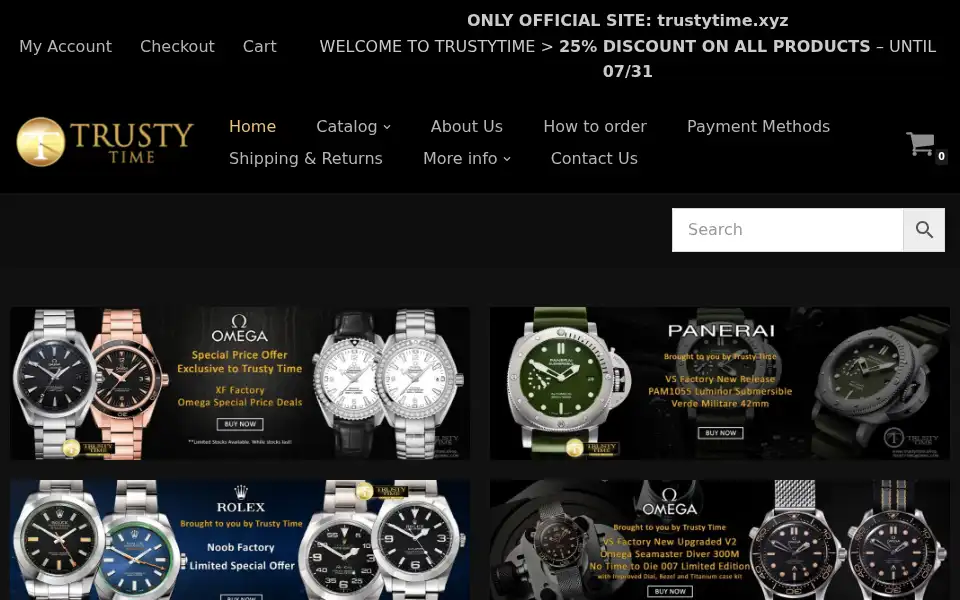 Screenshot of trustytime.xyz