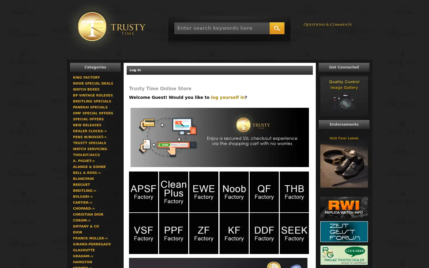 Screenshot of trustytime168.io