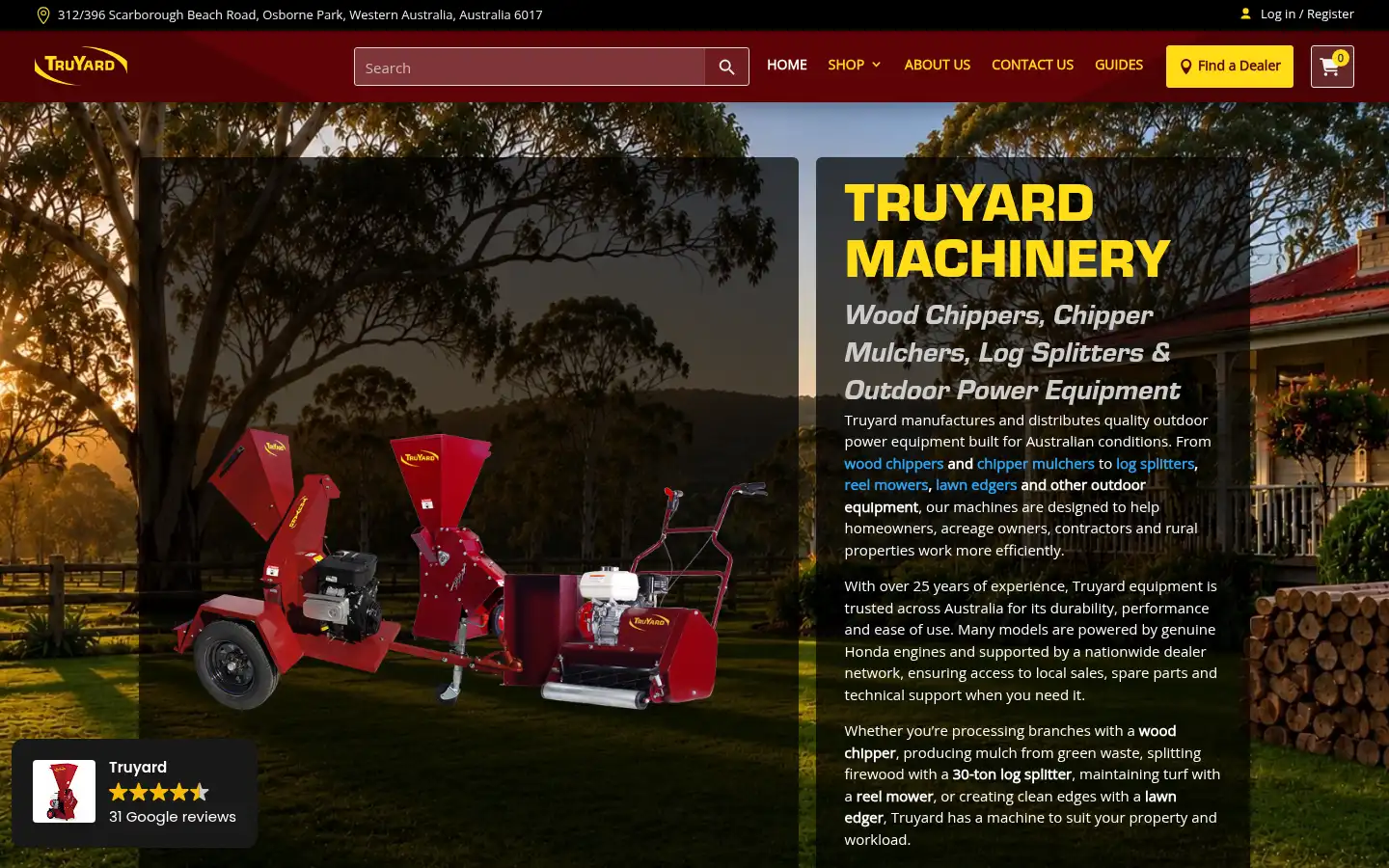 Screenshot of truyard.com.au