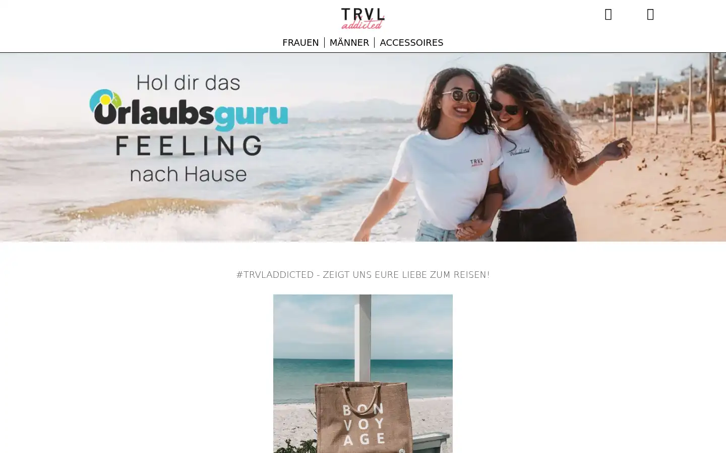 Screenshot of trvladdicted.com
