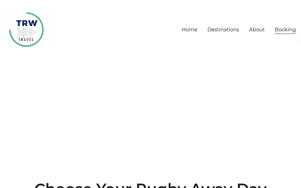 Screenshot of trwtravel.co.uk