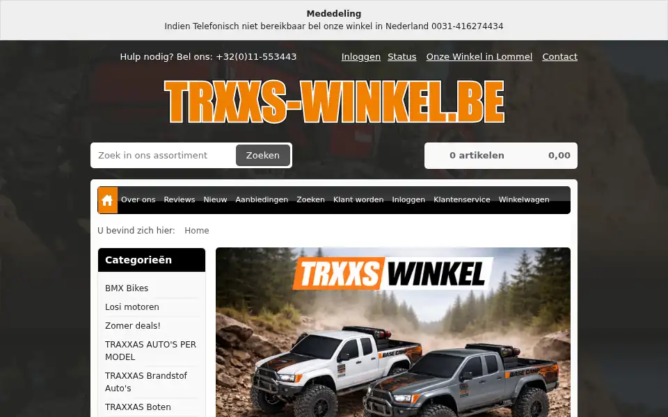 Screenshot of trxxs-winkel.be