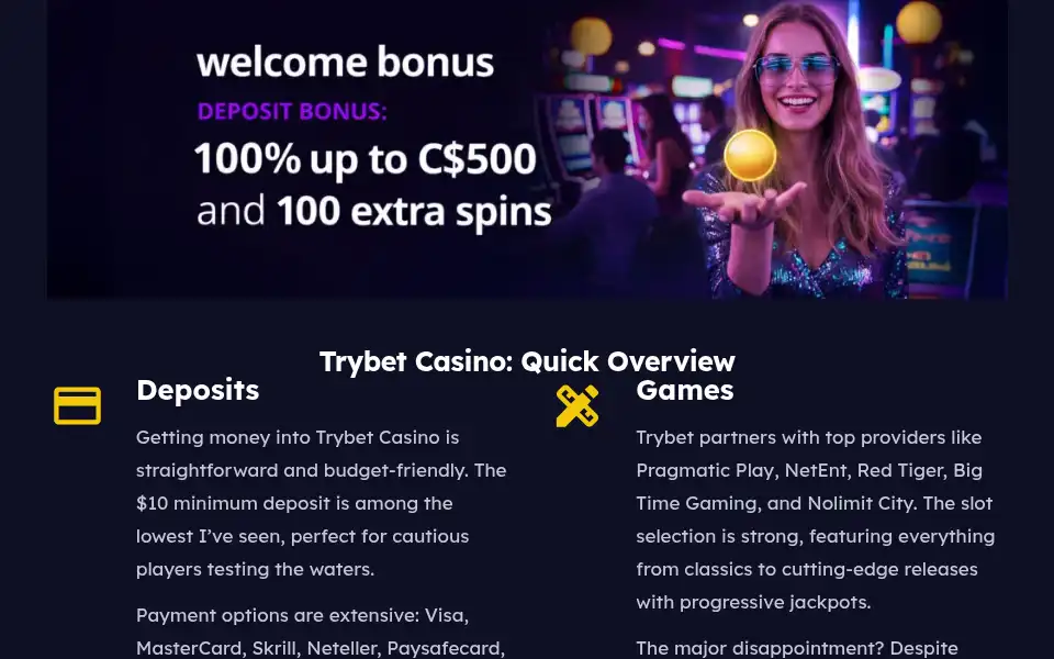 Screenshot of trybet.info
