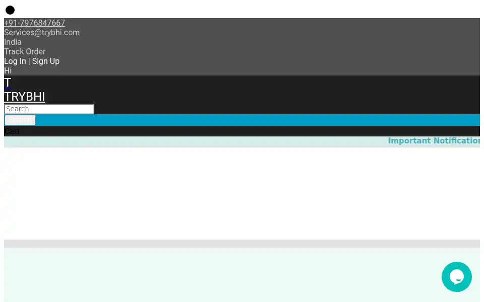 Screenshot of trybhi.com