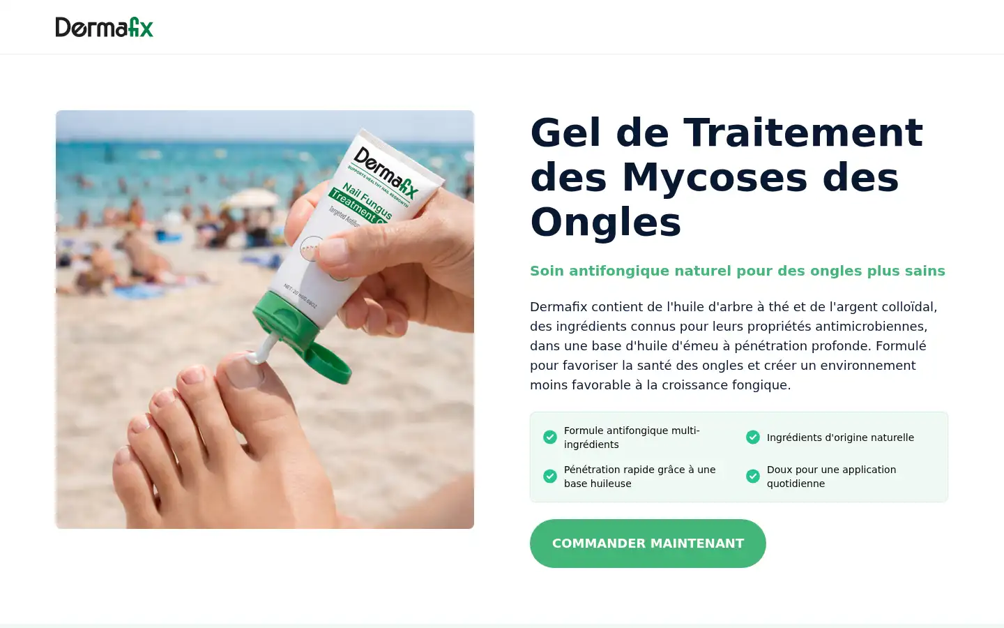 Screenshot of trydermafix.com
