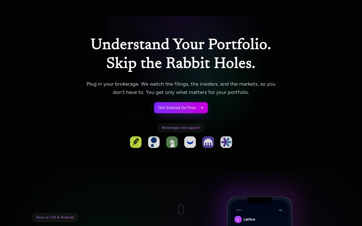 Screenshot of trylattice.io