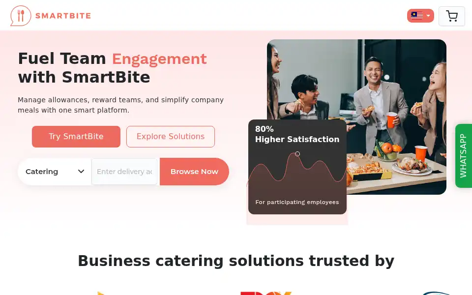 Screenshot of trysmartbite.com