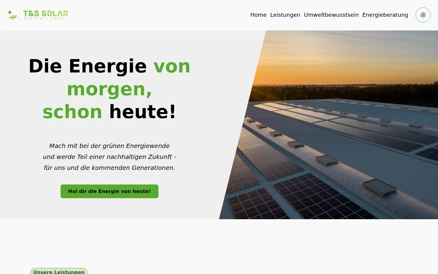 Screenshot of ts-solar-electric.de