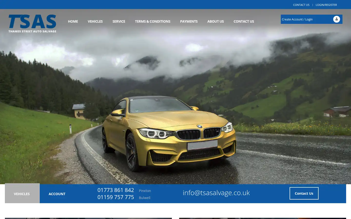 Screenshot of tsasalvage.co.uk