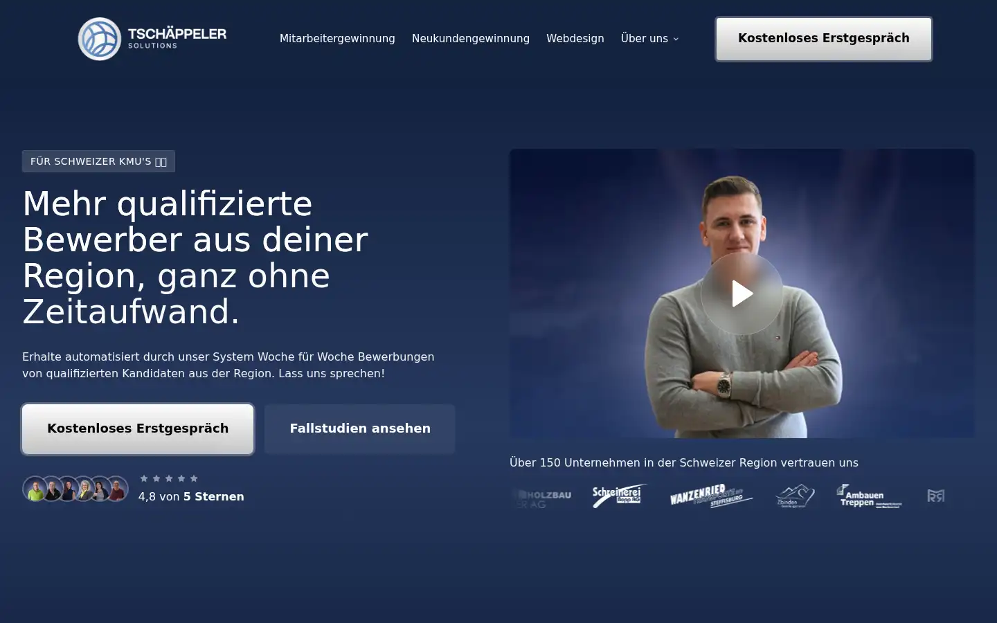 Screenshot of tschaeppeler-solutions.ch