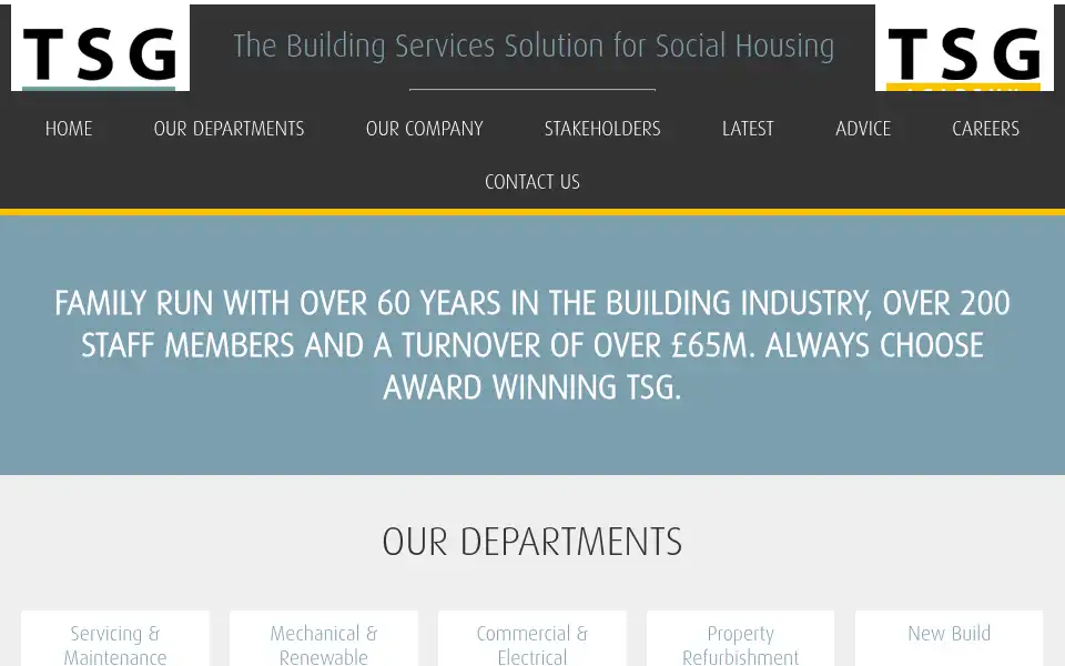 Screenshot of tsgplc.com