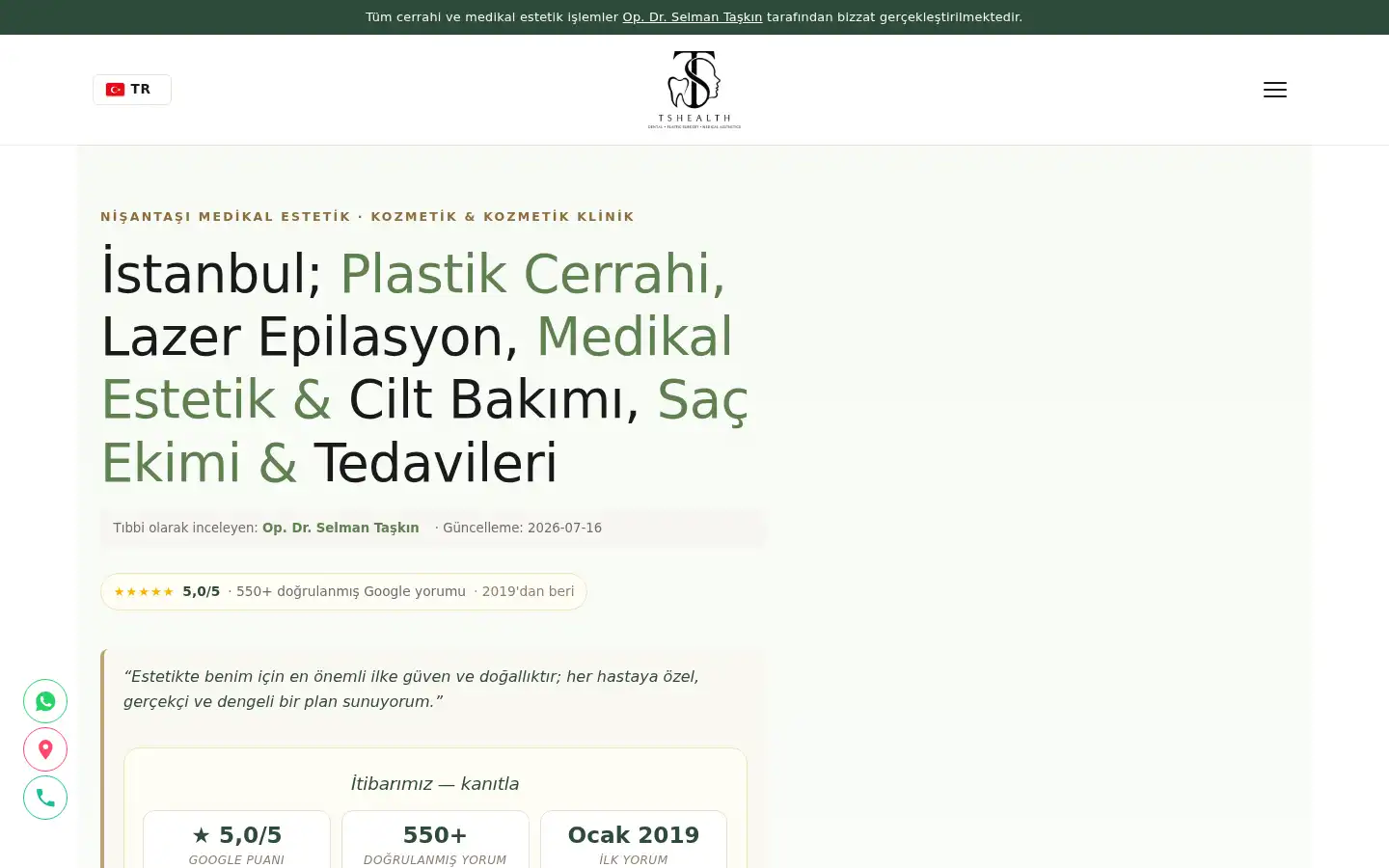 Screenshot of tshealthgroup.com