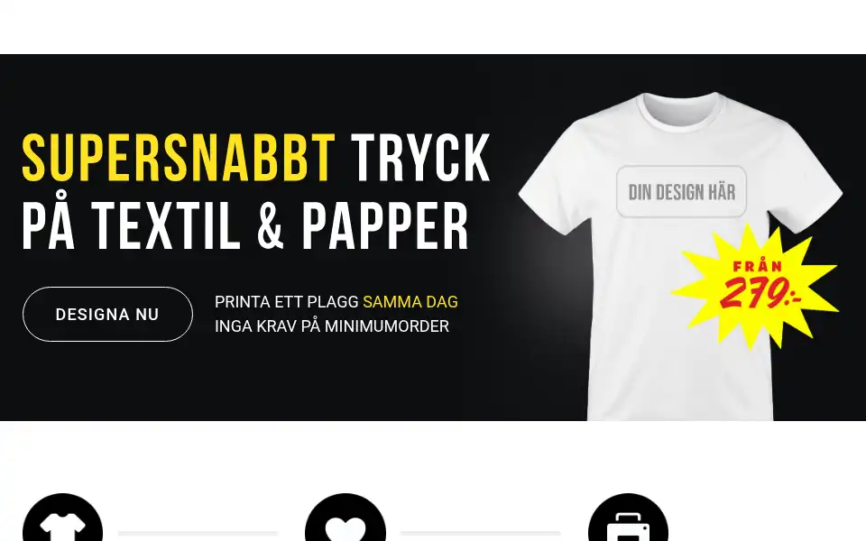 Screenshot of tshirtbar.se