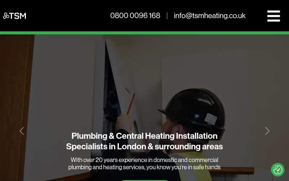 Screenshot of tsmheating.co.uk