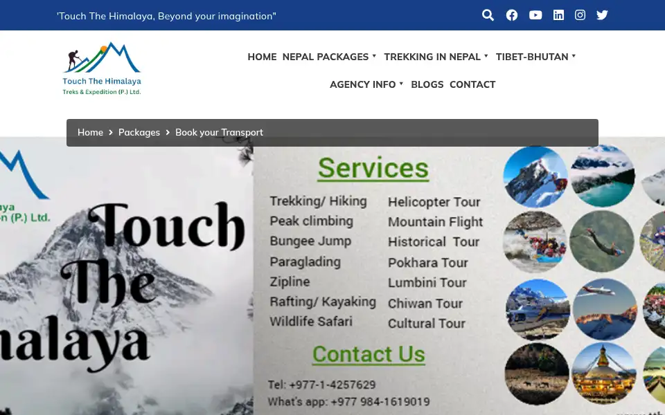 Screenshot of tthimalaya.com